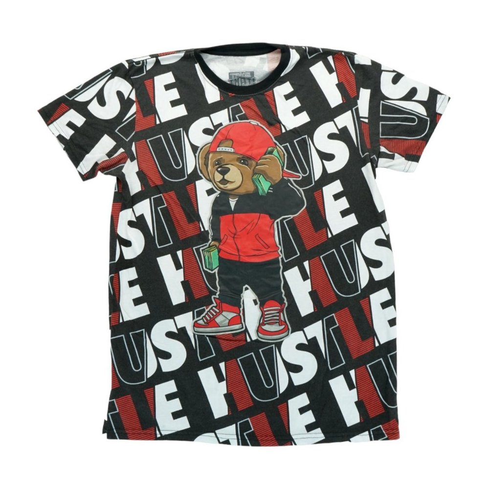 Hustle Cant hear Over Tee Shirt Black‎ Mens Large Logo Retro 00s